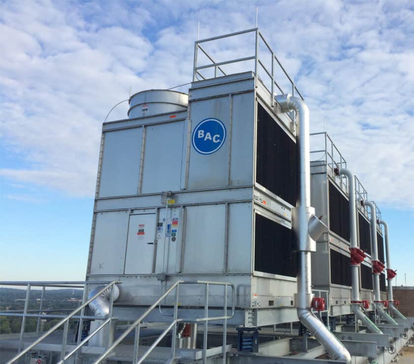 Cooling tower for commercial buildings